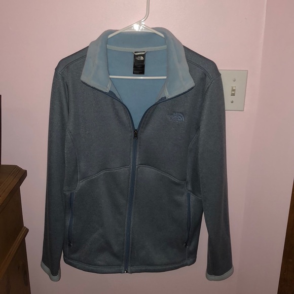 Blue north face zip up jacket - Picture 1 of 2